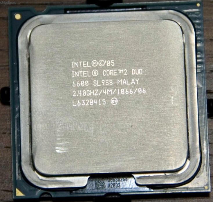 Intel Core 2 Duo 6600/2.40GHZ/4M/1066/08 SL9S8