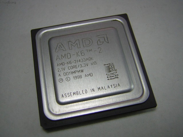 AMD AMD-K6-2/433ADK no gold corners