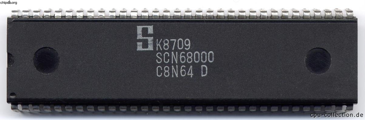 Signetics SCN68000C8N64 D