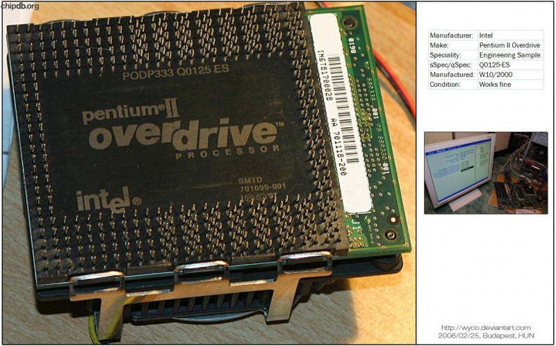 Pentium II Overdrive PODP333 Q0125 ES