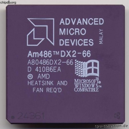 AMD A80486DX2-66 Heatsink & Fan MALAY