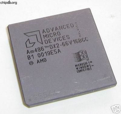 AMD Am486DX2-66V16BGC engraved