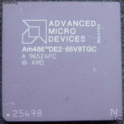 AMD Am486 DE2-66V8TGC N in corner
