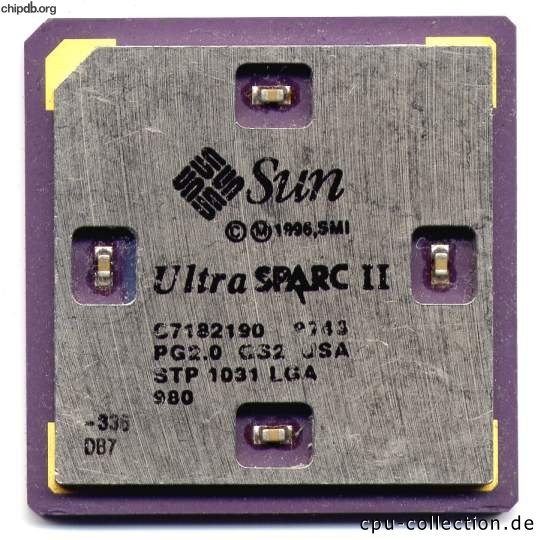 Sun UltraSPARC II STP1031 336MHz