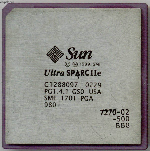 Sun UltraSPARC IIe SME 1701 500MHz