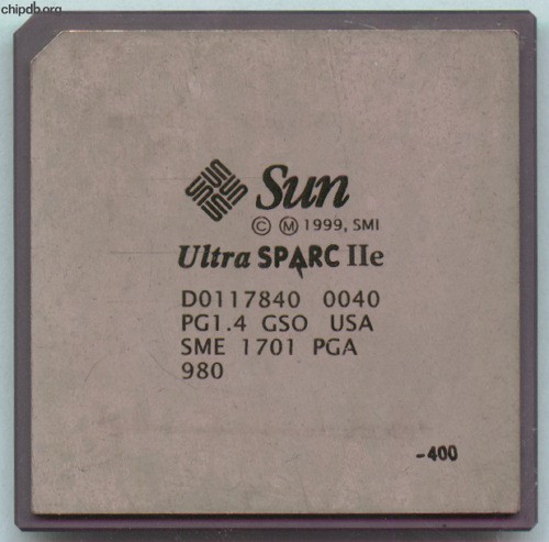 Sun UltraSPARC IIe SME 1701 400MHz