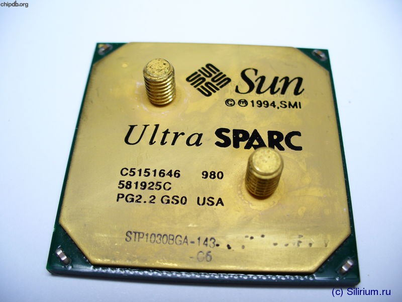 Sun UltraSparc STP1030BGA-143 Diff Print