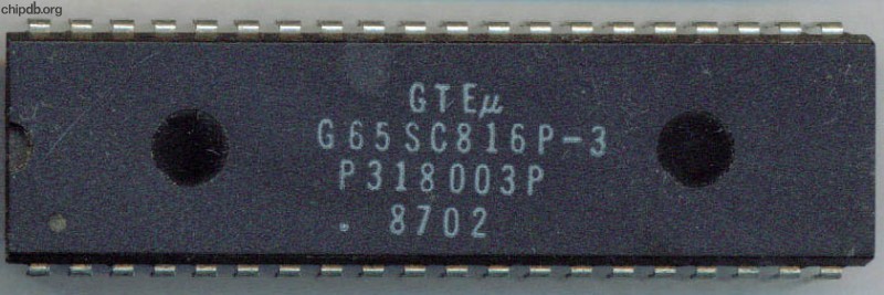 GTE 6502 G65SC816P-3