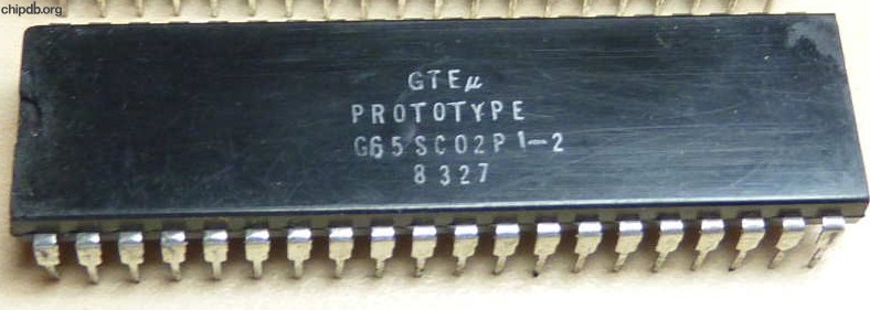 GTE G65SC02PI-2 PROTOTYPE
