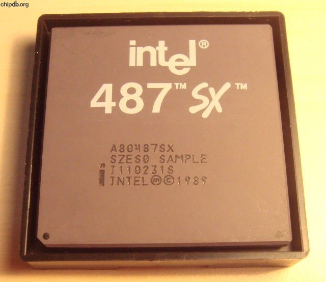 Intel A80487SX SZES0 SAMPLE