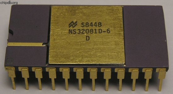 National Semiconductor NS32081D-6