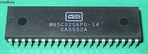 WDC W65C02S6PG-14