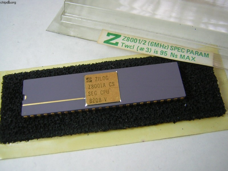 Zilog Z8001A CS