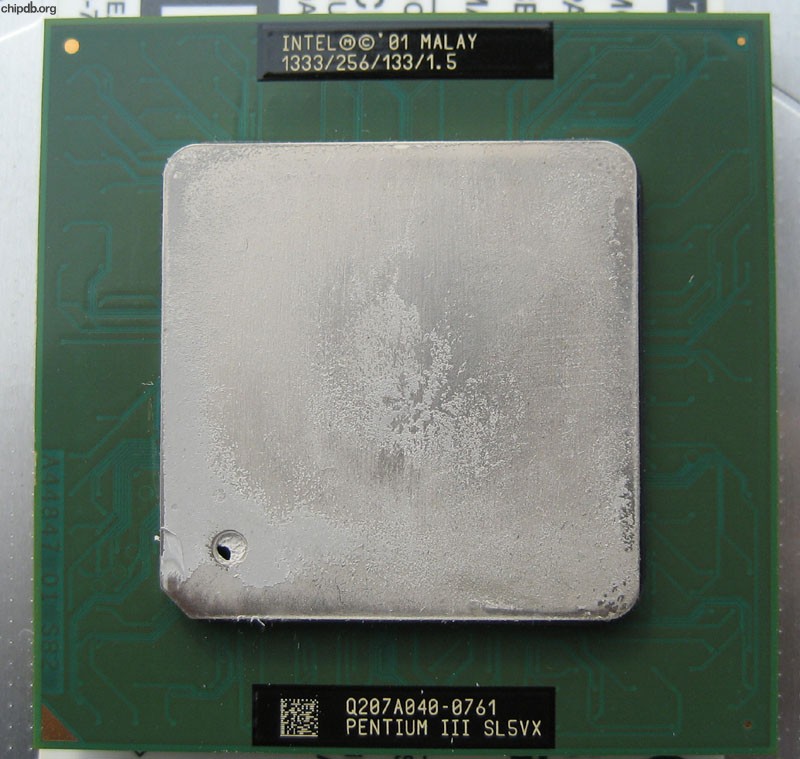 Intel Pentium III 1333/256/133/1.5 SL5VX Malay