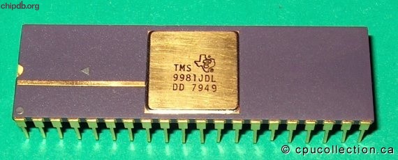 Texas Instruments TMS9981JDL cap-print