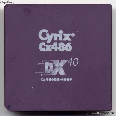 Cyrix Cx486DX-40GP blackdot
