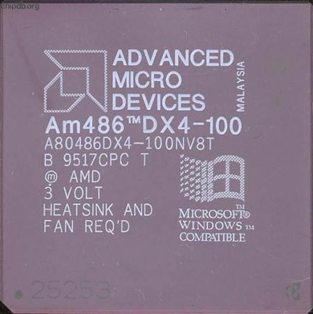AMD A80486DX4-100NV8T diff print 2
