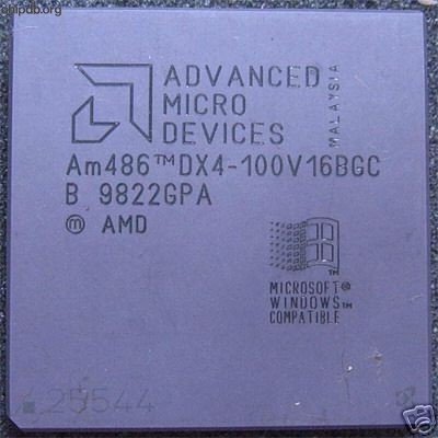 AMD Am486 DX4-100V16BGC laser engraved