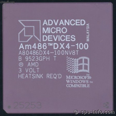 AMD A80486DX4-100NV8T no FAN REQ