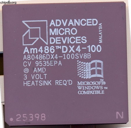 AMD A80486DX4-100SV8B diff Windows logo