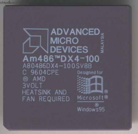 AMD A80486DX4-100SV8B heatsink & fan