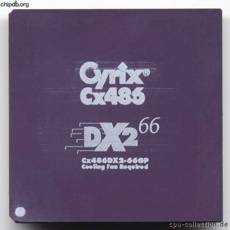 Cyrix Cx486DX2-66GP Cooling Fan Required