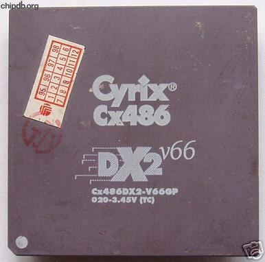 Cyrix Cx486DX2-V66GP 020-3.45V (TC)