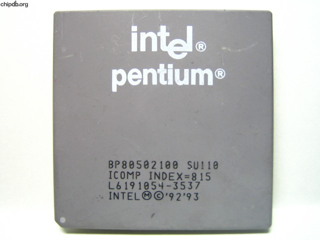 Intel Pentium BP80502100 SU110 FAKE