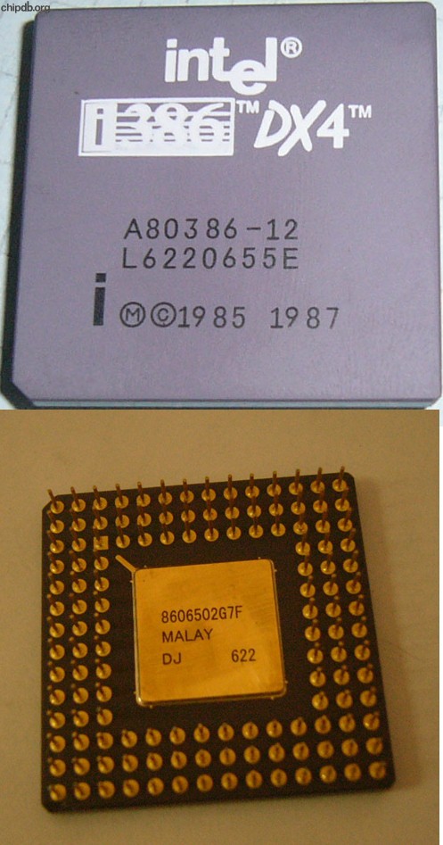 Intel A80386-12 DX4 FAKE