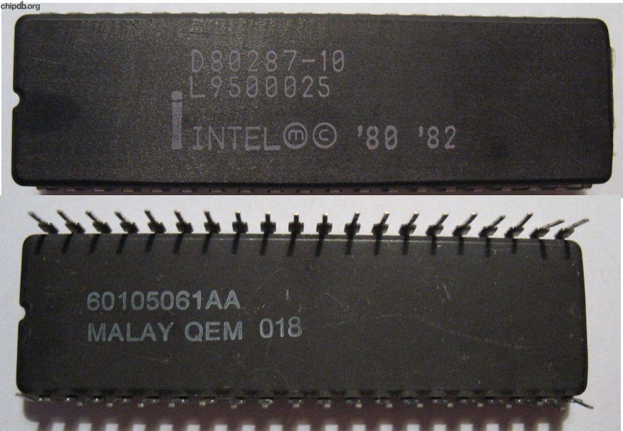 Intel D80287-10 FAKE