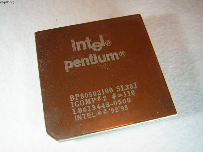 Intel Pentium BP80503200 SL28J FAKE diff font