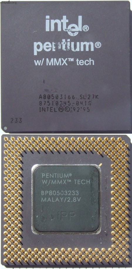 Intel Pentium BP80503233 SL27K FAKE