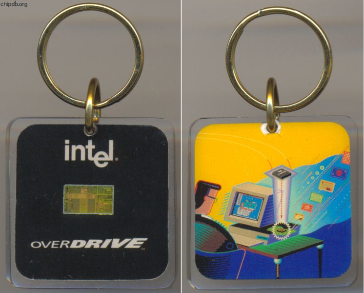 Intel keychain Intel overdrive black
