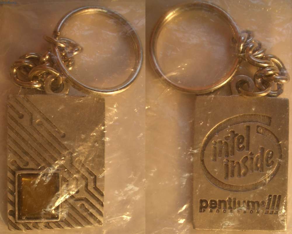 Intel Pentium 3 metal keychain