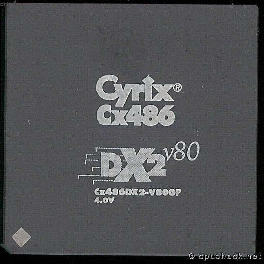 Cyrix Cx486DX2-V80GP 4.0V square