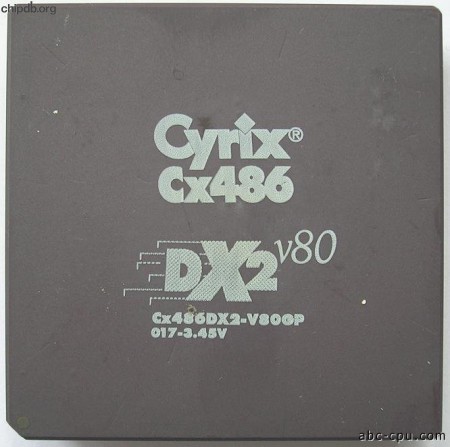 Cyrix CX486DX2-V80GP 017-3.45V