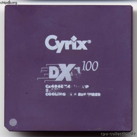 Cyrix Cx486DX4-100GP cooling req