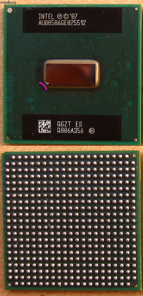 Intel Atom N270 AU80586GE025512 QGZT ES