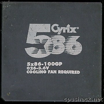 Cyrix 5x86-100GP 026-3.6V