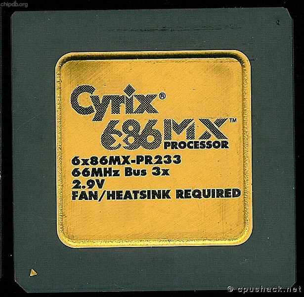 Cyrix 6x86MX-PR233 66MHz MHz bus