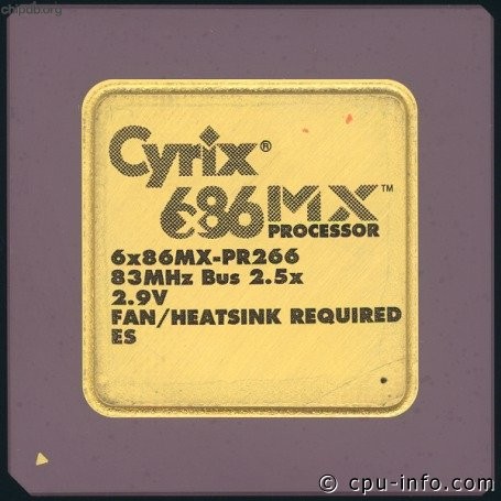 Cyrix 6x86MX-PR266-ES no CYRIX CORP