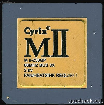 Cyrix MII-233GP 66MHz bus