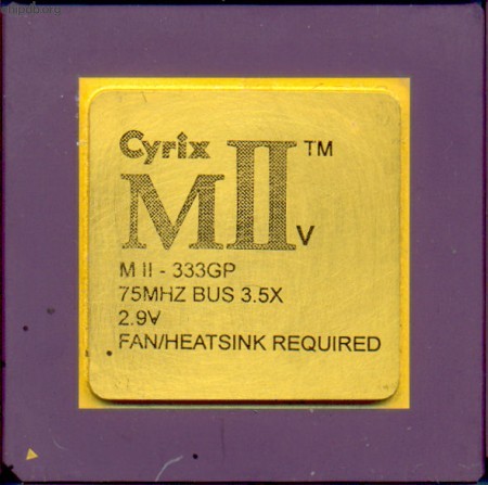 Cyrix MIIv-333GP 75 MHz bus