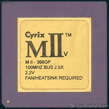 Cyrix MIIv-366GP 2.2V
