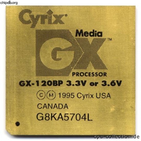 Cyrix MediaGX GX-120BP 3.3V or 3.6V