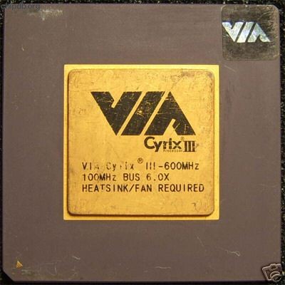 VIA Cyrix III-600MHz