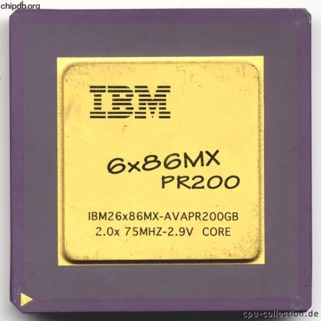 IBM 6x86MX PR200 6x86MX-AVAPR200GB 75 MHz bus
