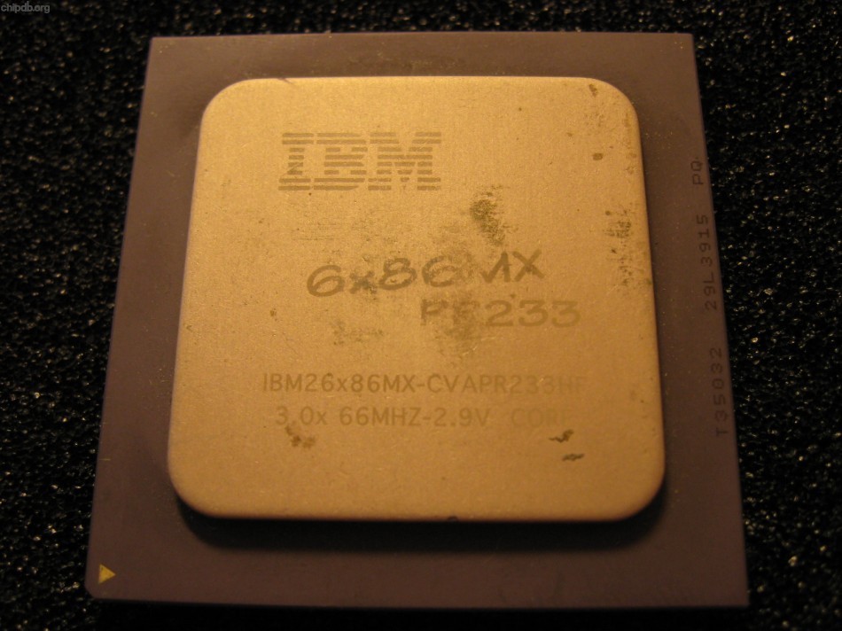 IBM 6x86MX PR233 6x86MX-CVAPR233HF silvercap