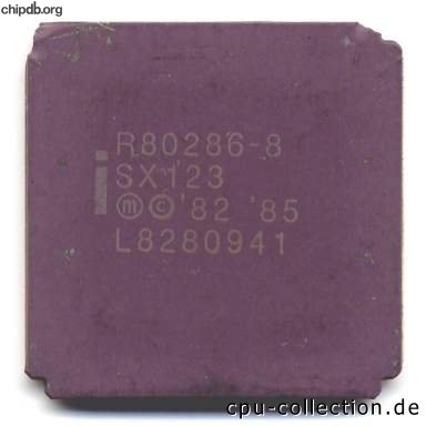 Intel R80286-8 SX123
