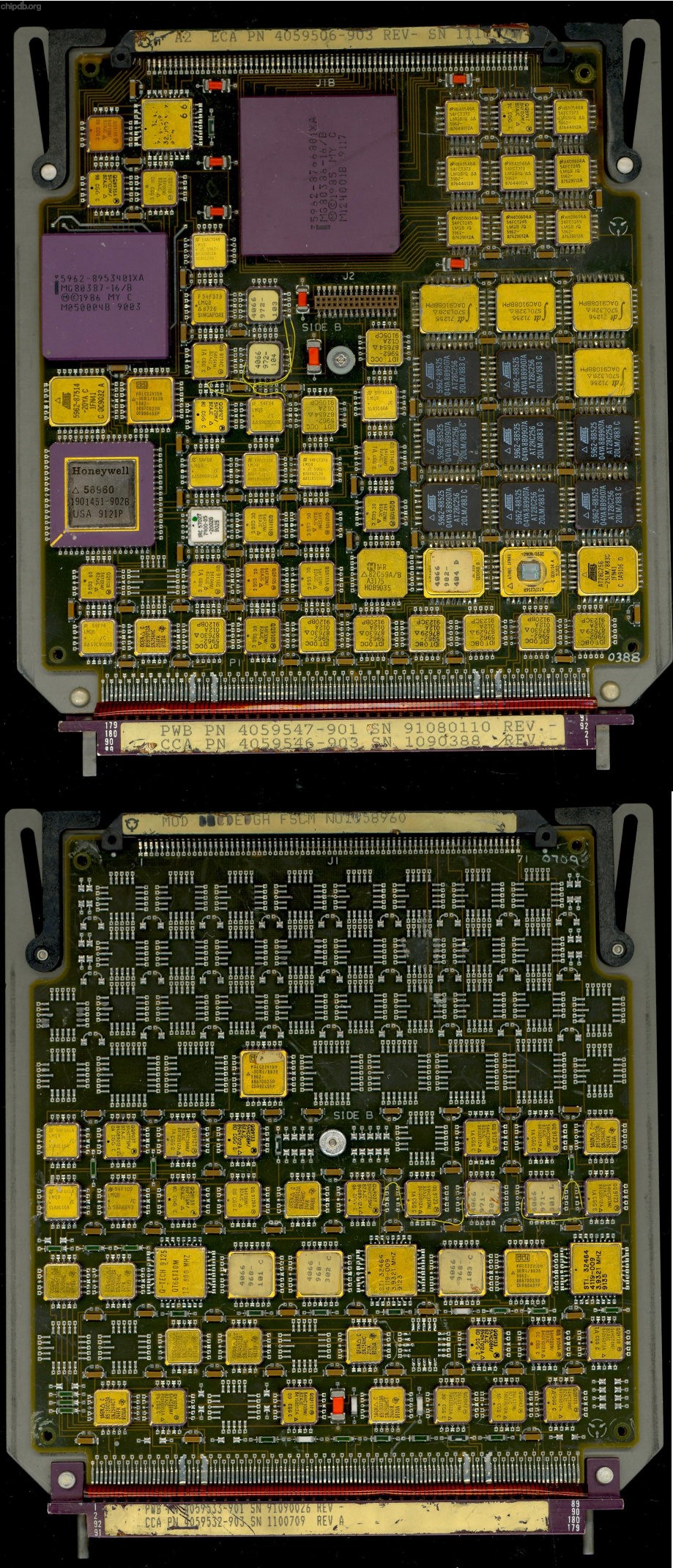 Intel MG80386-16/B MG80387-16/B Complete board